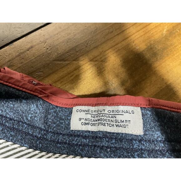 Tailor Vintage Men's 38 Shorts Red New Canaan Slim Fit Stretch - Picture 3 of 9